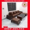 Bộ ghế sofa góc chữ L chân cuốn gỗ sồi Nga SG47L 2