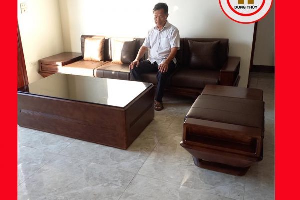 Bộ ghế sofa 2 văng thuyền cánh cong gỗ sồi Nga SG95 taymo 2