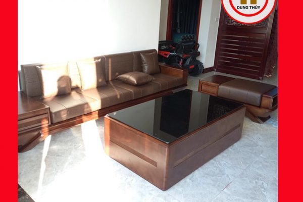 Bộ ghế sofa 2 văng thuyền cánh cong gỗ sồi Nga SG95 taymo 2