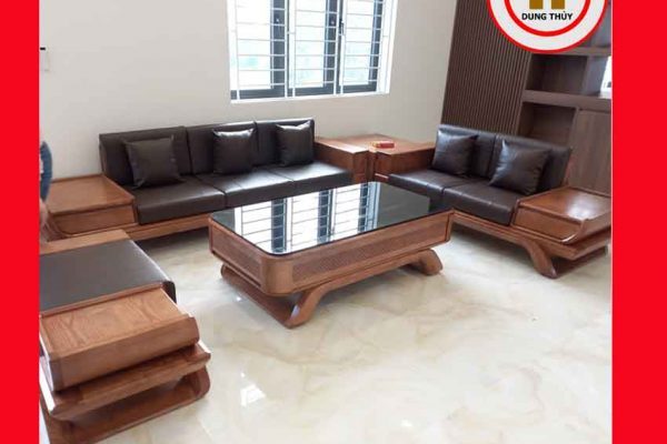 Bộ ghế sofa 2 văng thuyền cánh cong gỗ sồi Nga SG95 huongkhe 3