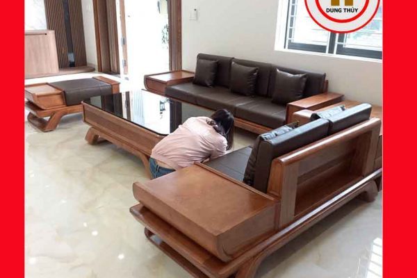 Bộ ghế sofa 2 văng thuyền cánh cong gỗ sồi Nga SG95 huongkhe 3