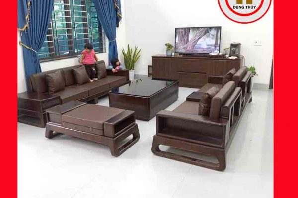 Bộ ghế đối chân quỳ gỗ sồi Nga GT37 kimboi 2