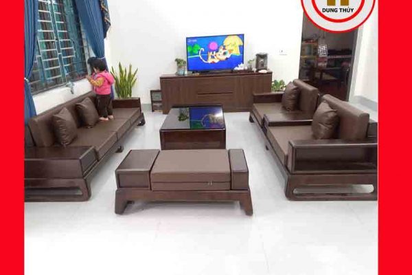 Bộ ghế đối chân quỳ gỗ sồi Nga GT37 kimboi 2