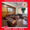 Bộ ghế sofa 2 văng chân quỳ chữ U gỗ sồi Nga