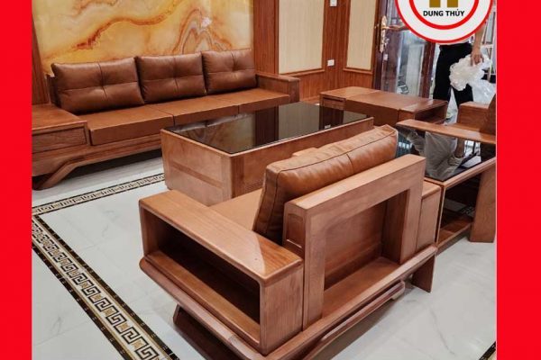 Bộ ghế sofa đối phi thuyền gỗ sồi Nga GT44 phulam 2