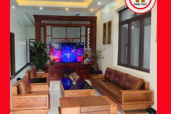 Bộ ghế sofa đối phi thuyền gỗ sồi Nga gialam 2