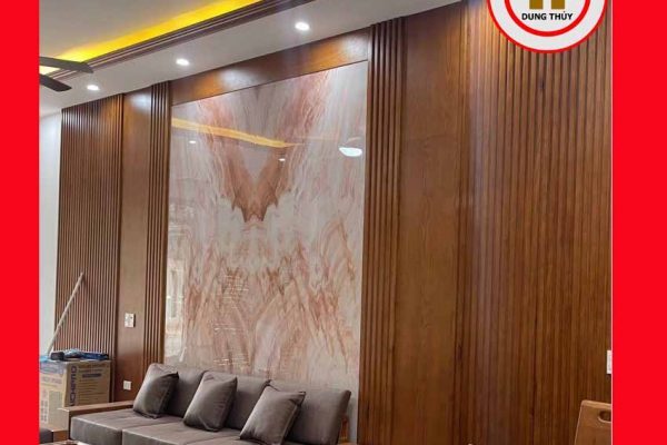 Vách nan sóng ốp tường gỗ công nghiệp VO03