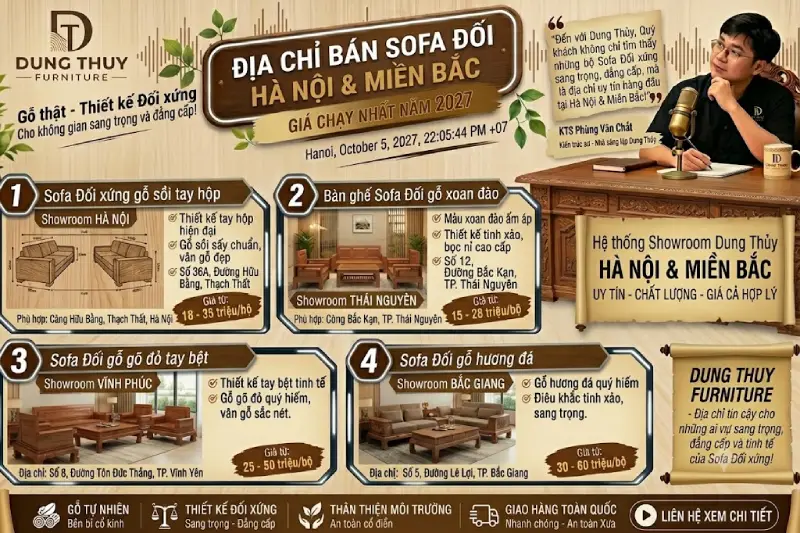 Địa chỉ bán sofa đối uy tín tại Hà Nội & Miền Bắc