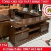 Kệ tivi 2 cánh cong gỗ sồi Nga KT34