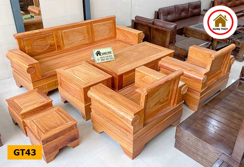 sofa đối xứng nguyên khối
