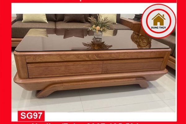 Bộ ghế sofa 2 văng thuyền cánh cong gỗ hương đá SG97
