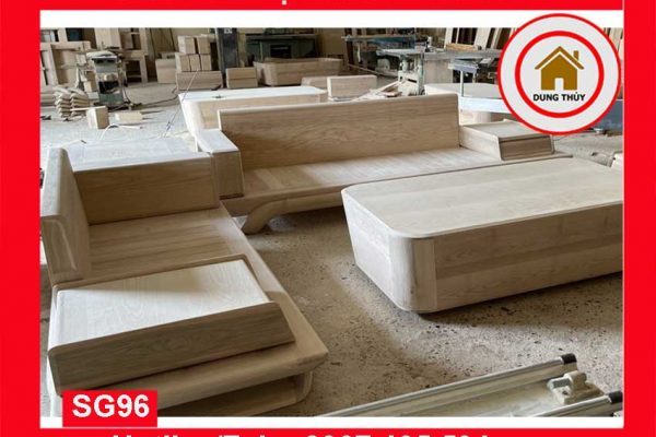 Sofa 2 văng kim cương gỗ sồi Nga SG96