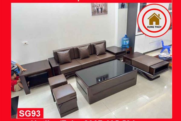Bộ ghế sofa phi thuyền 1 văng gỗ sồi Nga phoyen 2