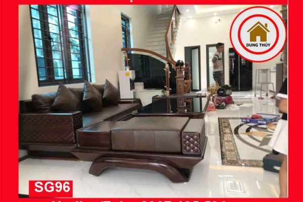 Sofa 2 văng kim cương gỗ sồi Nga SG96