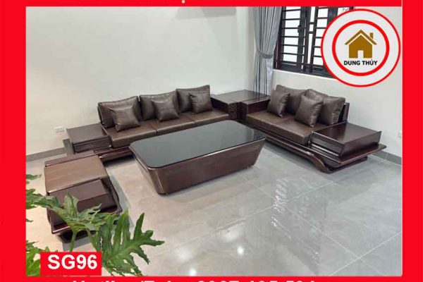 Sofa 2 văng kim cương gỗ sồi Nga