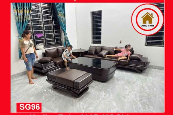 Sofa 2 văng kim cương gỗ sồi Nga