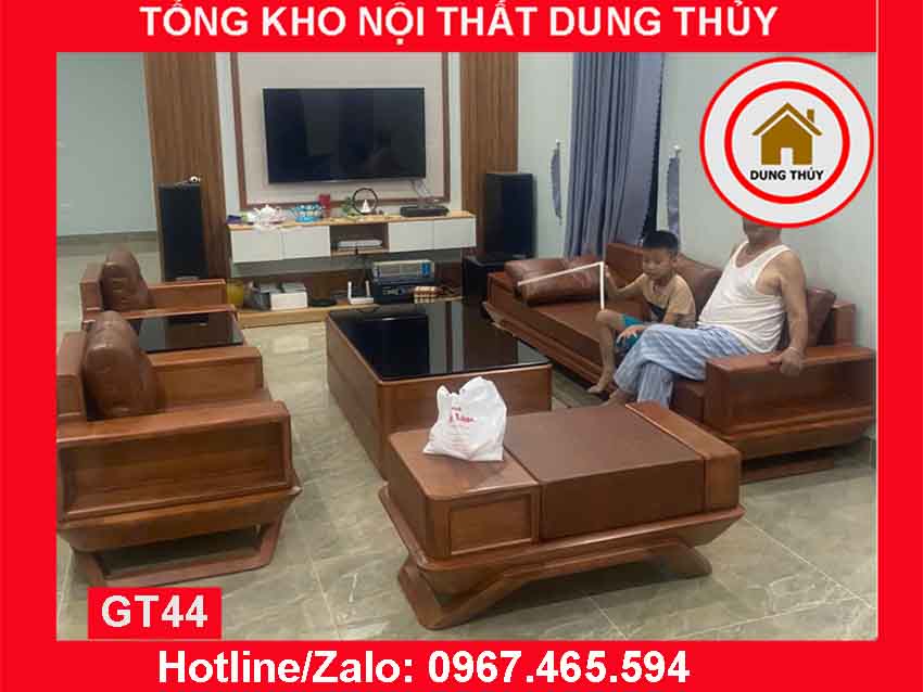 Bộ ghế sofa đối phi thuyền gỗ sồi Nga GT44 2024
