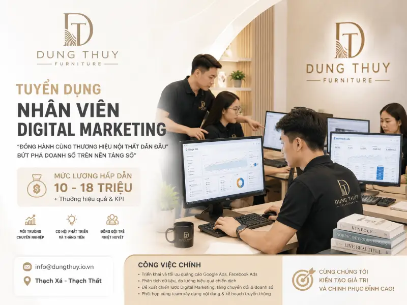 Tuyển dụng Nhân viên Digital Marketing