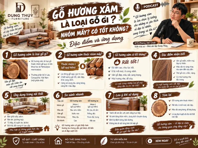 Gỗ hương xám là loại gỗ gì