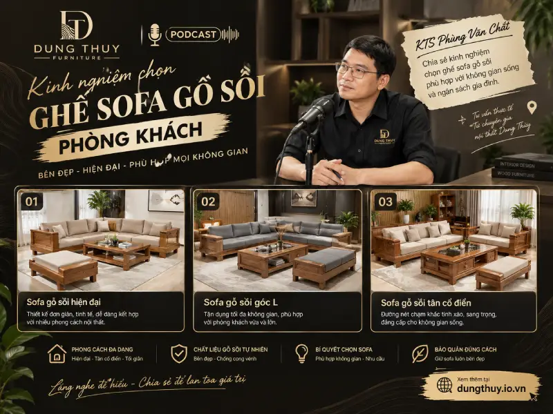 bộ bàn ghế sofa gỗ cho phòng khách giá rẻ