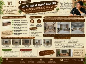 Địa chỉ mua kệ tivi gỗ xoan đào tại Hà Nội & Miền Bắc năm 2027