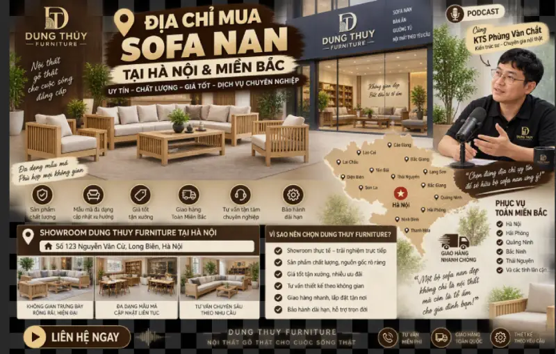 Địa chỉ mua sofa nan tại Hà Nội & Miền Bắc giá rẻ năm 2027