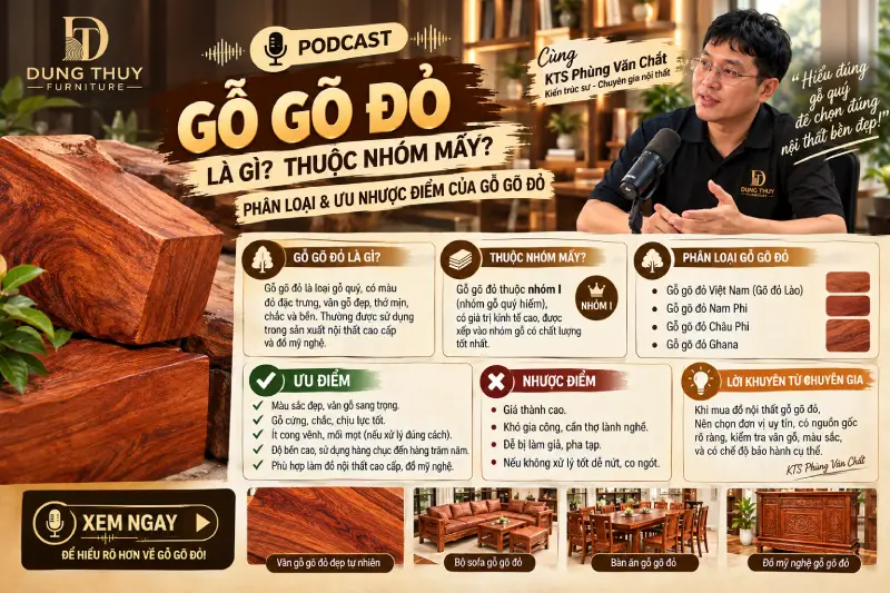 Gỗ gõ đỏ là gì