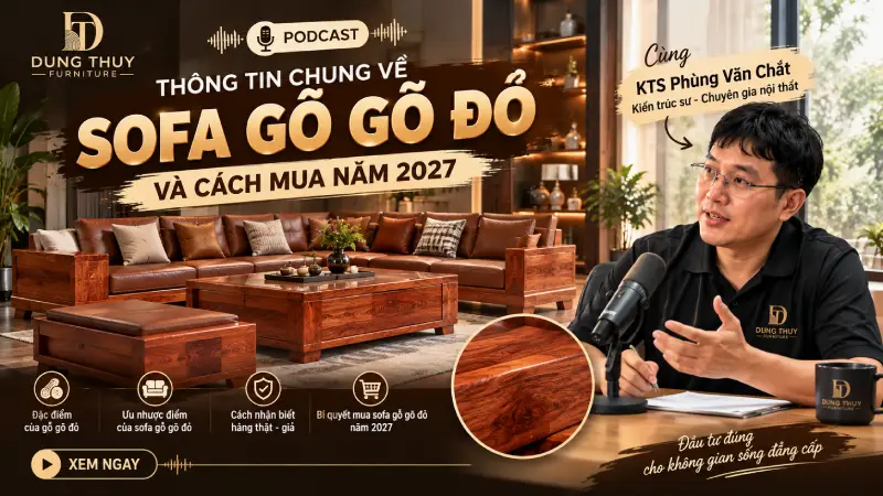 Thông tin chung về Sofa gỗ gõ đỏ và cách mua