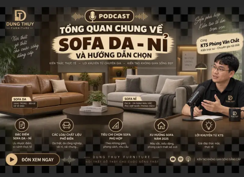 Tổng quan chung về sofa da - nỉ